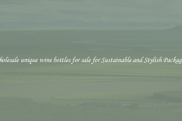 Wholesale unique wine bottles for sale for Sustainable and Stylish Packaging
