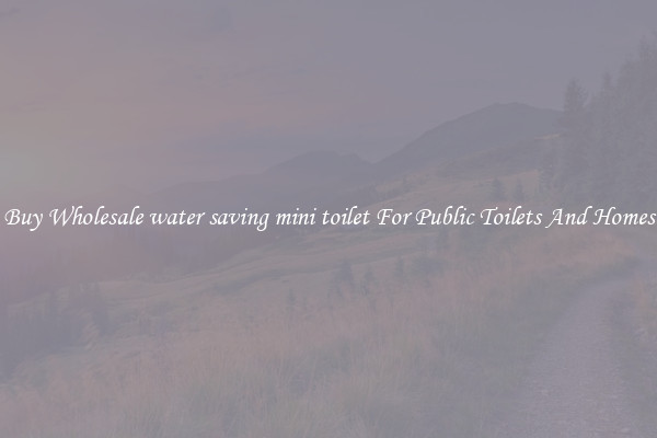 Buy Wholesale water saving mini toilet For Public Toilets And Homes