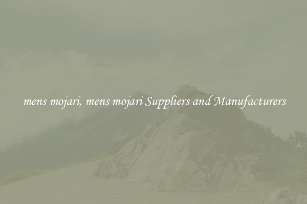 mens mojari, mens mojari Suppliers and Manufacturers
