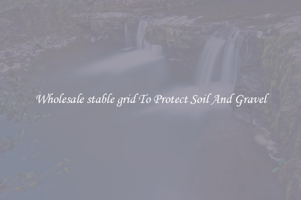 Wholesale stable grid To Protect Soil And Gravel