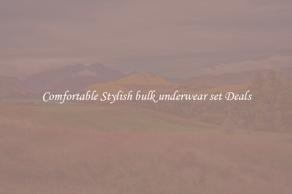 Comfortable Stylish bulk underwear set Deals