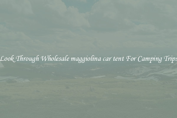 Look Through Wholesale maggiolina car tent For Camping Trips