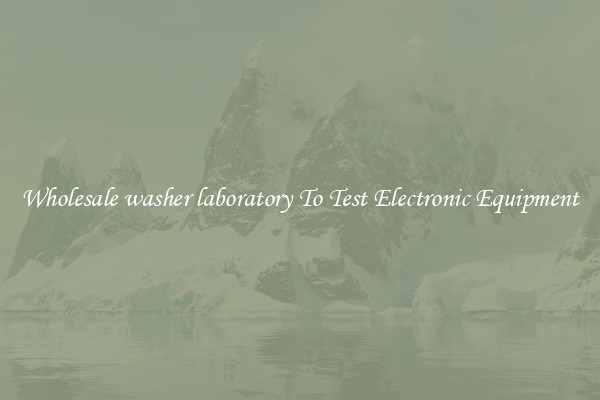 Wholesale washer laboratory To Test Electronic Equipment