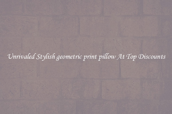 Unrivaled Stylish geometric print pillow At Top Discounts