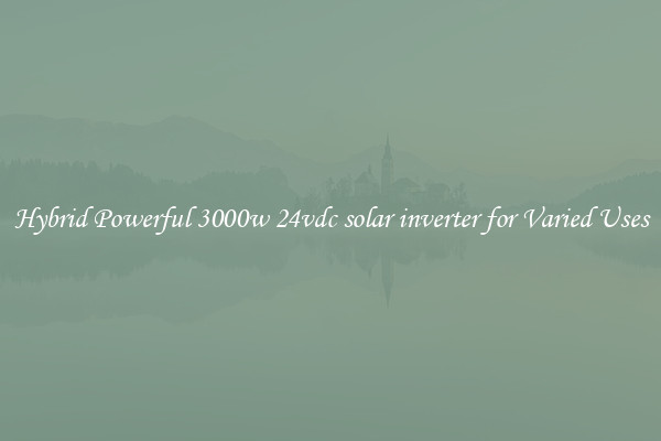 Hybrid Powerful 3000w 24vdc solar inverter for Varied Uses